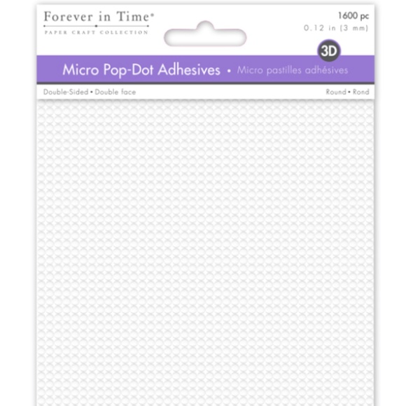 1600 pcs PD100 Pop Dots Round Dual-Adhesive 0.12 in. - Picture 2 of 4